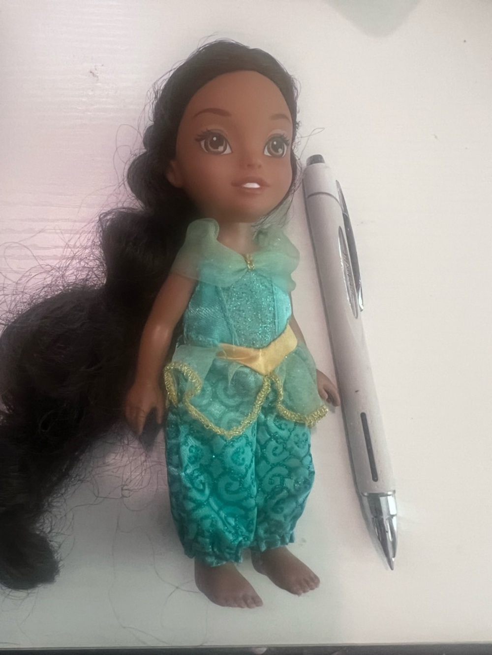 MINI Disney Jasmine Princess Fashion Doll in Teal Dress - Kids Toy. price Firm